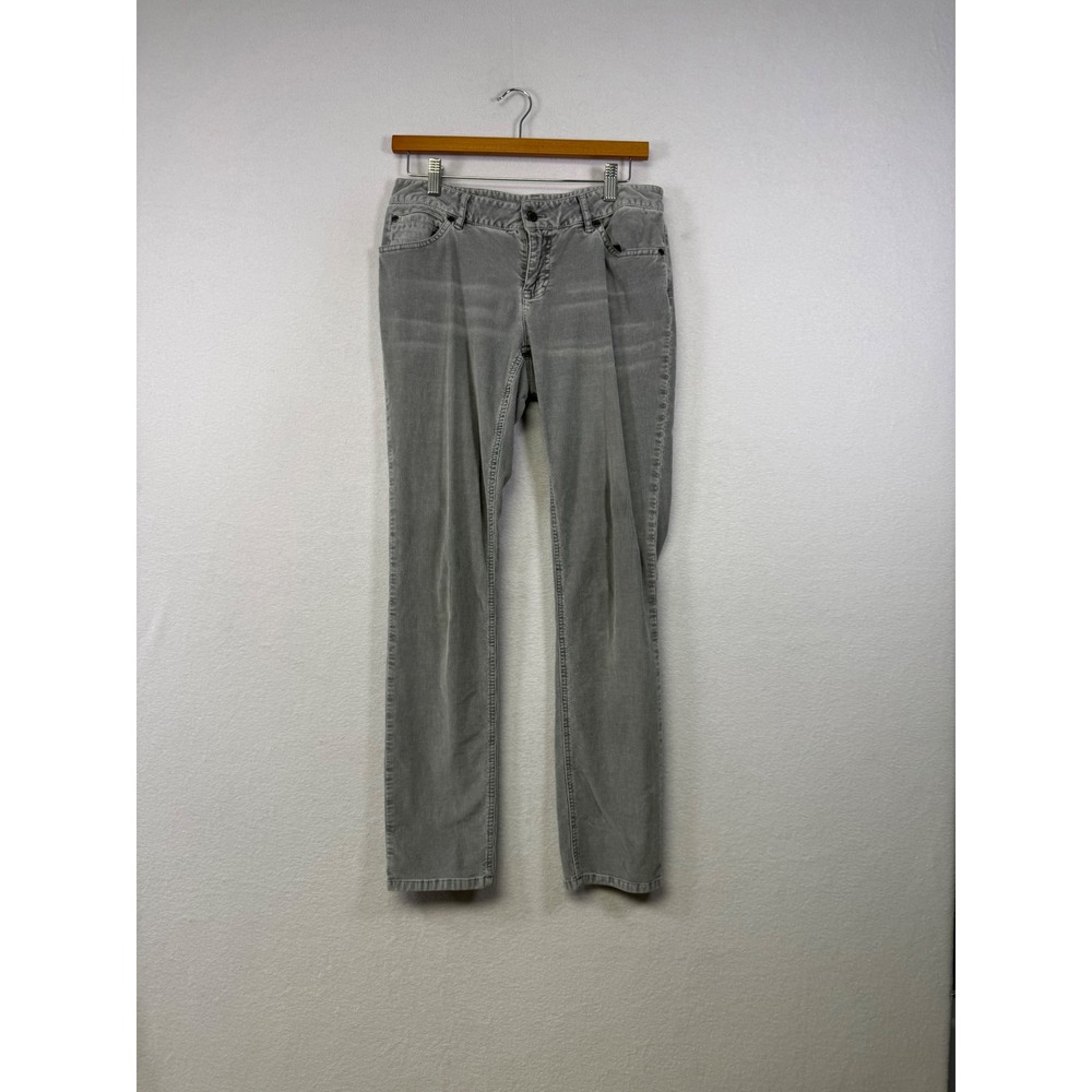 J.Jill Skinny Cord Pants Women 4 Grey Stretch Corduroy Mid‎ Rise Trousers